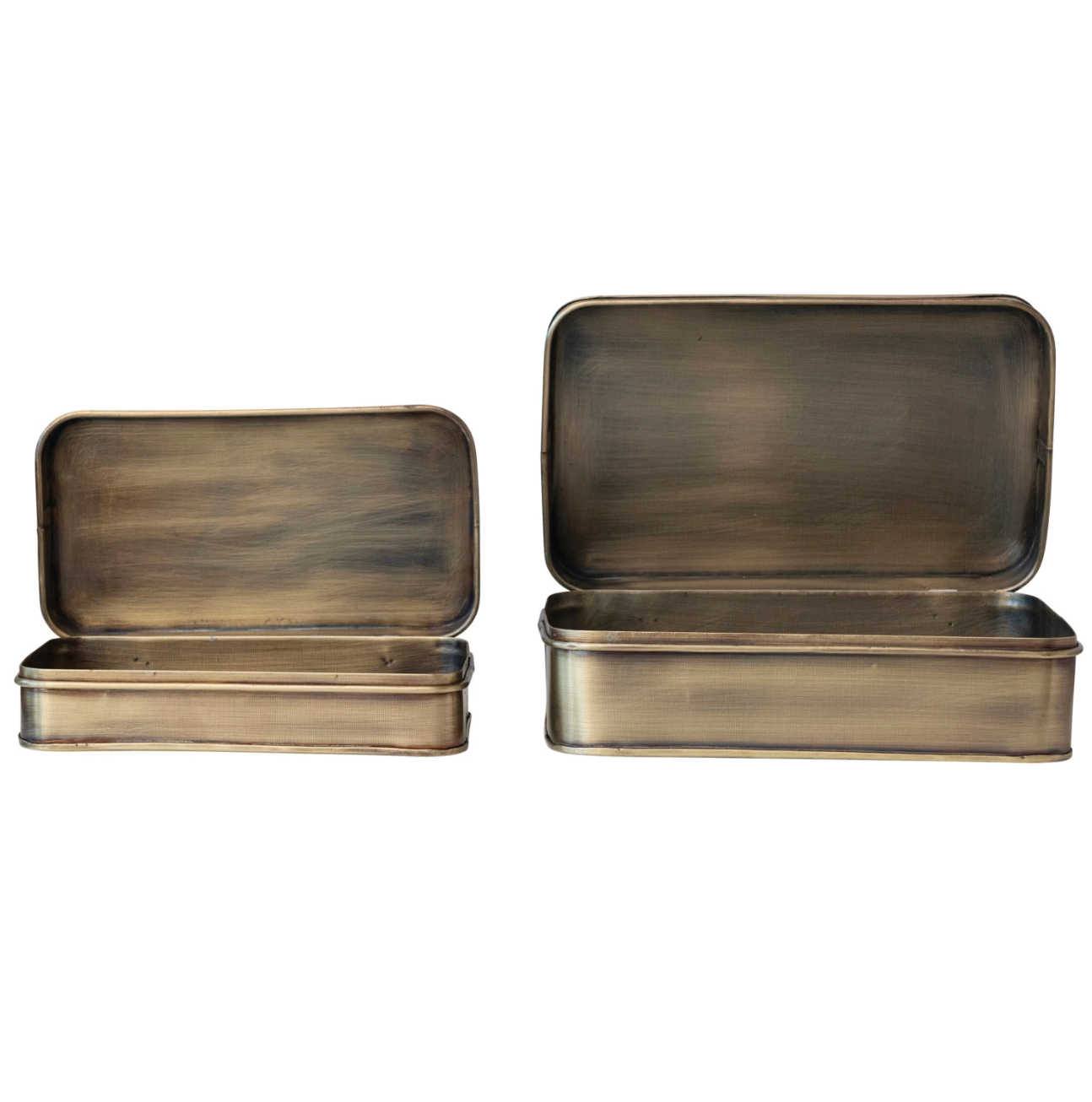 Antique Brass Box Set