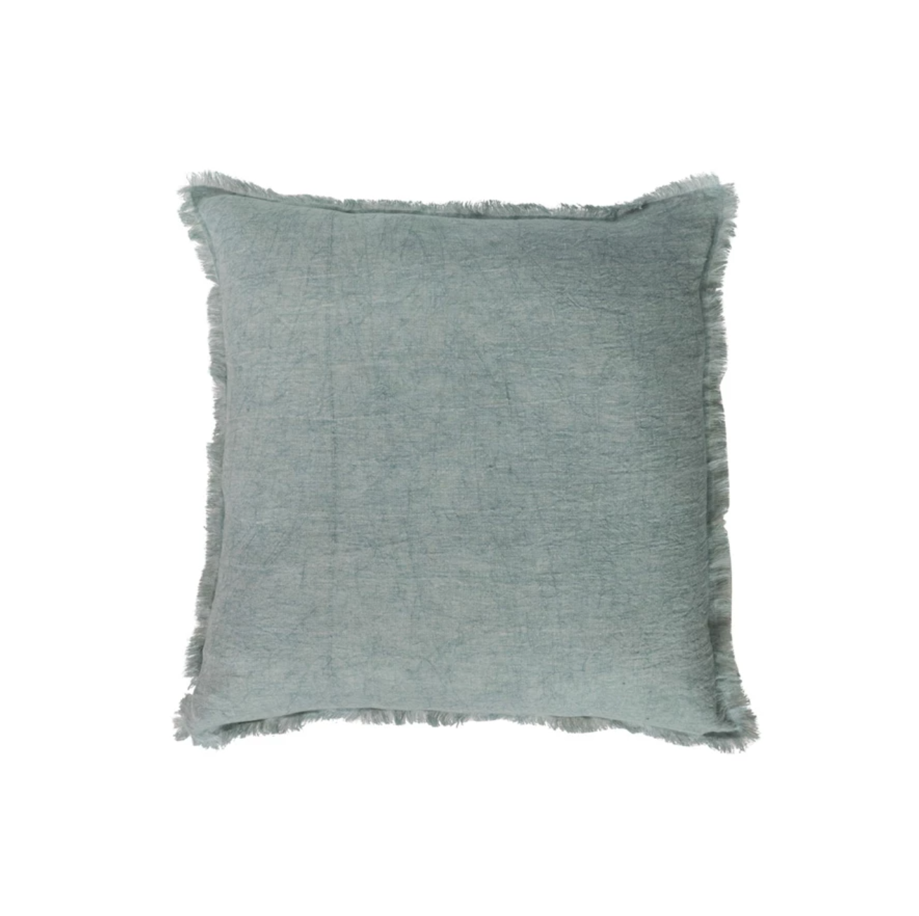 Slate Blue Linen Pillow