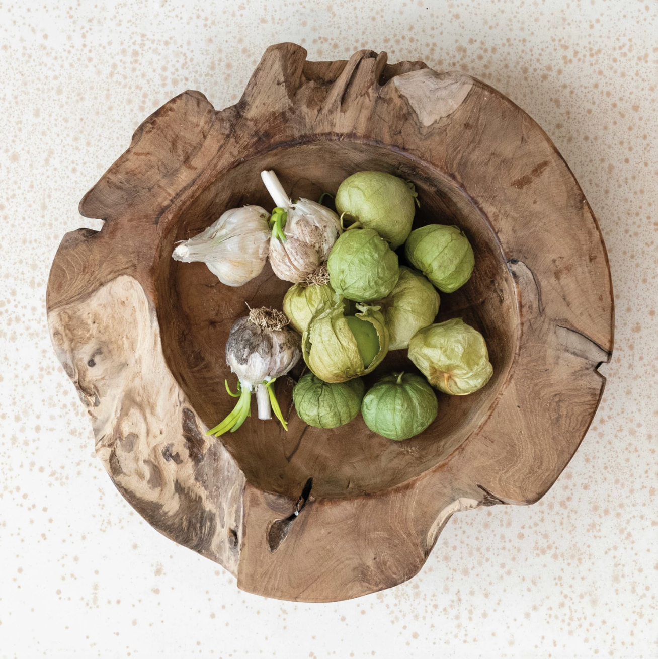 Natural Teak Root Bowl