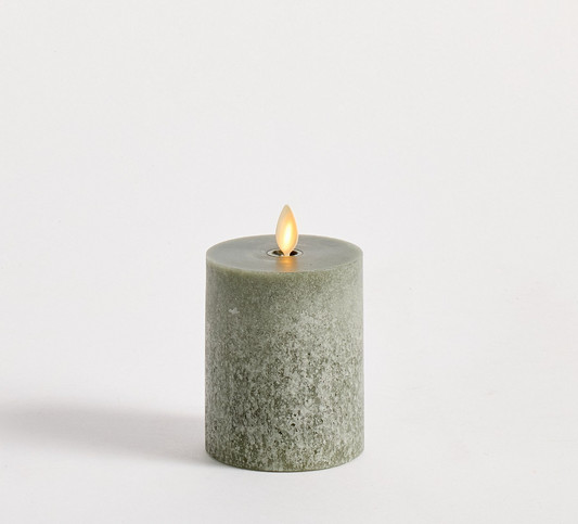 Flickering Flameless Wax Pillar Candle