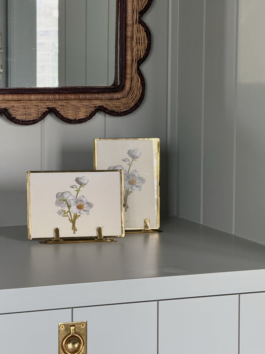 Brass and Glass Photo Frame