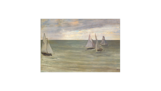 Sailboats on a Green Sea Artist Board