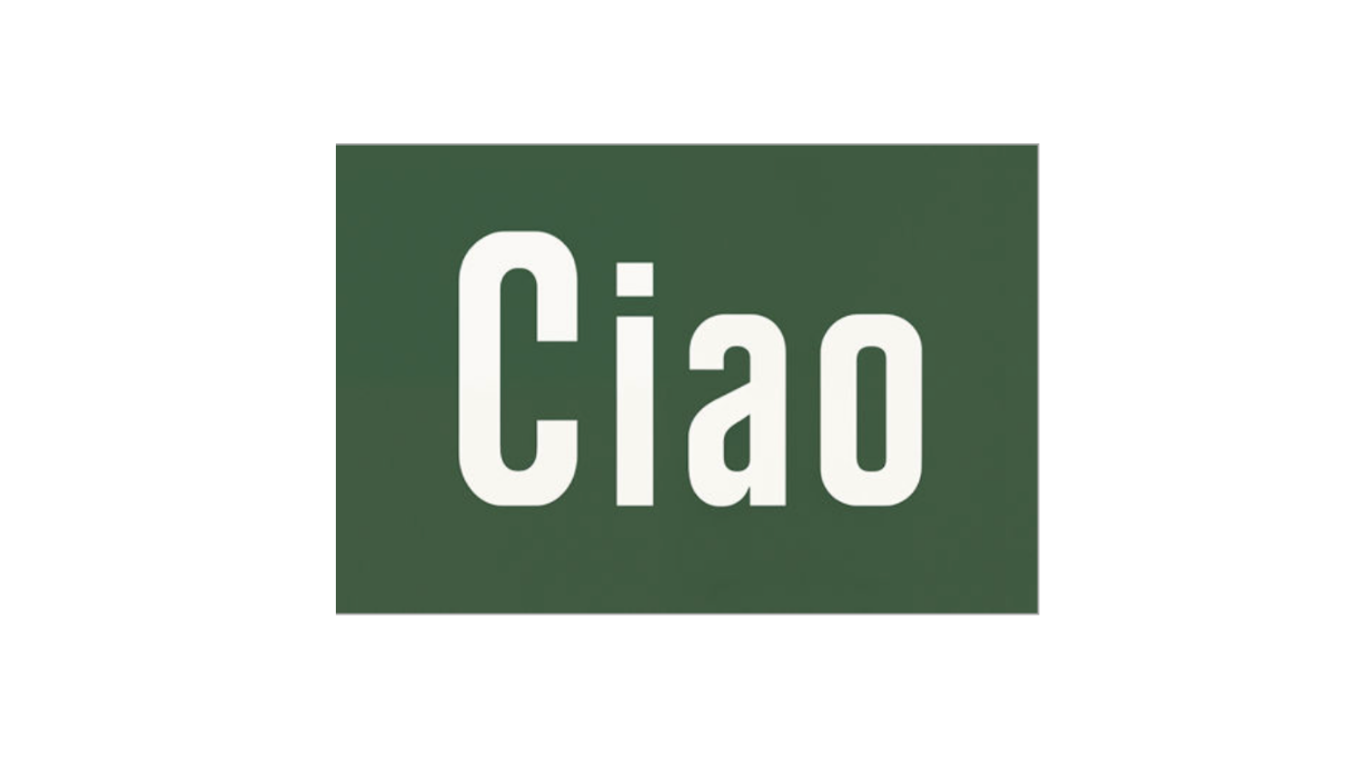 Ciao Wall Art Print