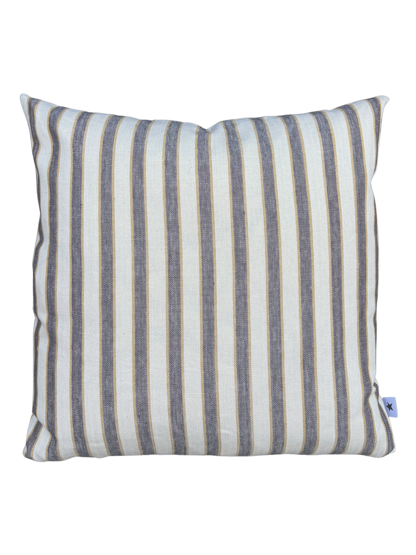Mustard and Brown Stripe Pillow