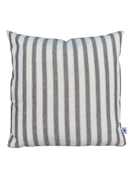 Mustard and Brown Stripe Pillow