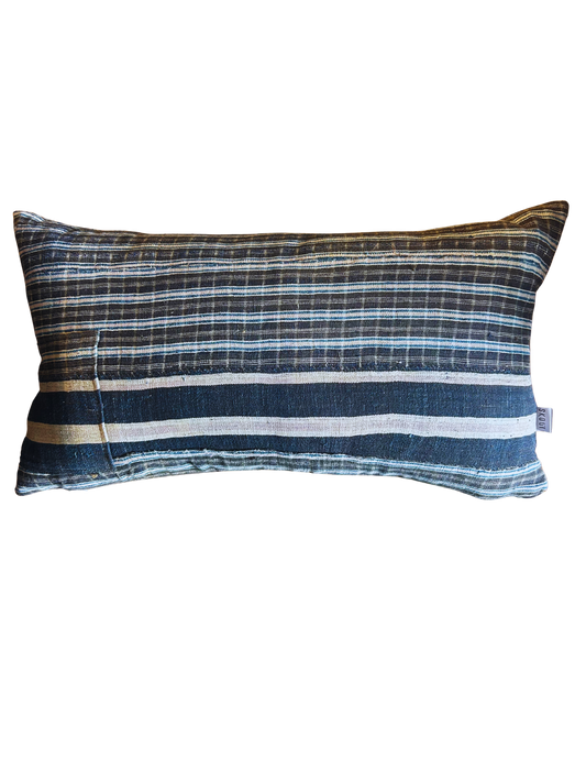 Vintage Navy Stripe Pillow