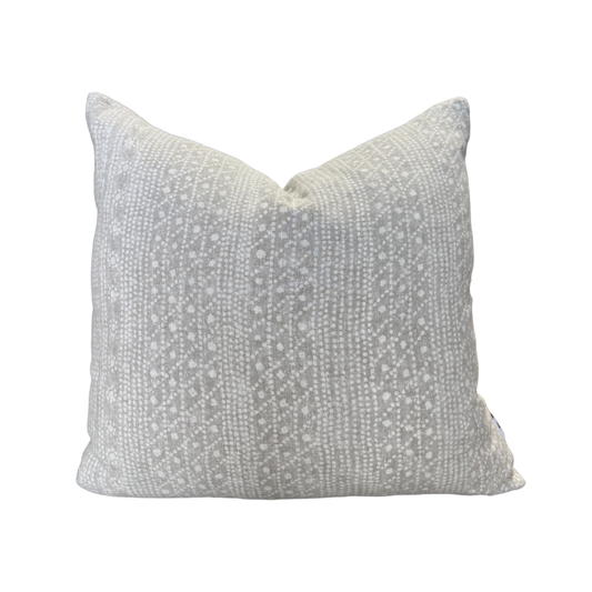 Vintage Grey Patterned Pillow