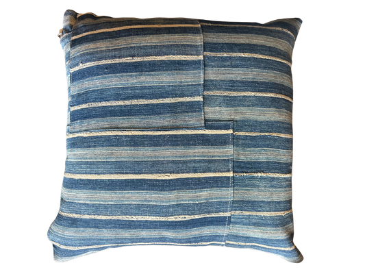 Vintage Navy Stripe Pillow