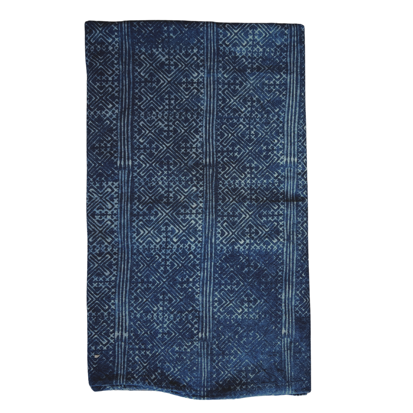 Vintage Navy Batik Throw