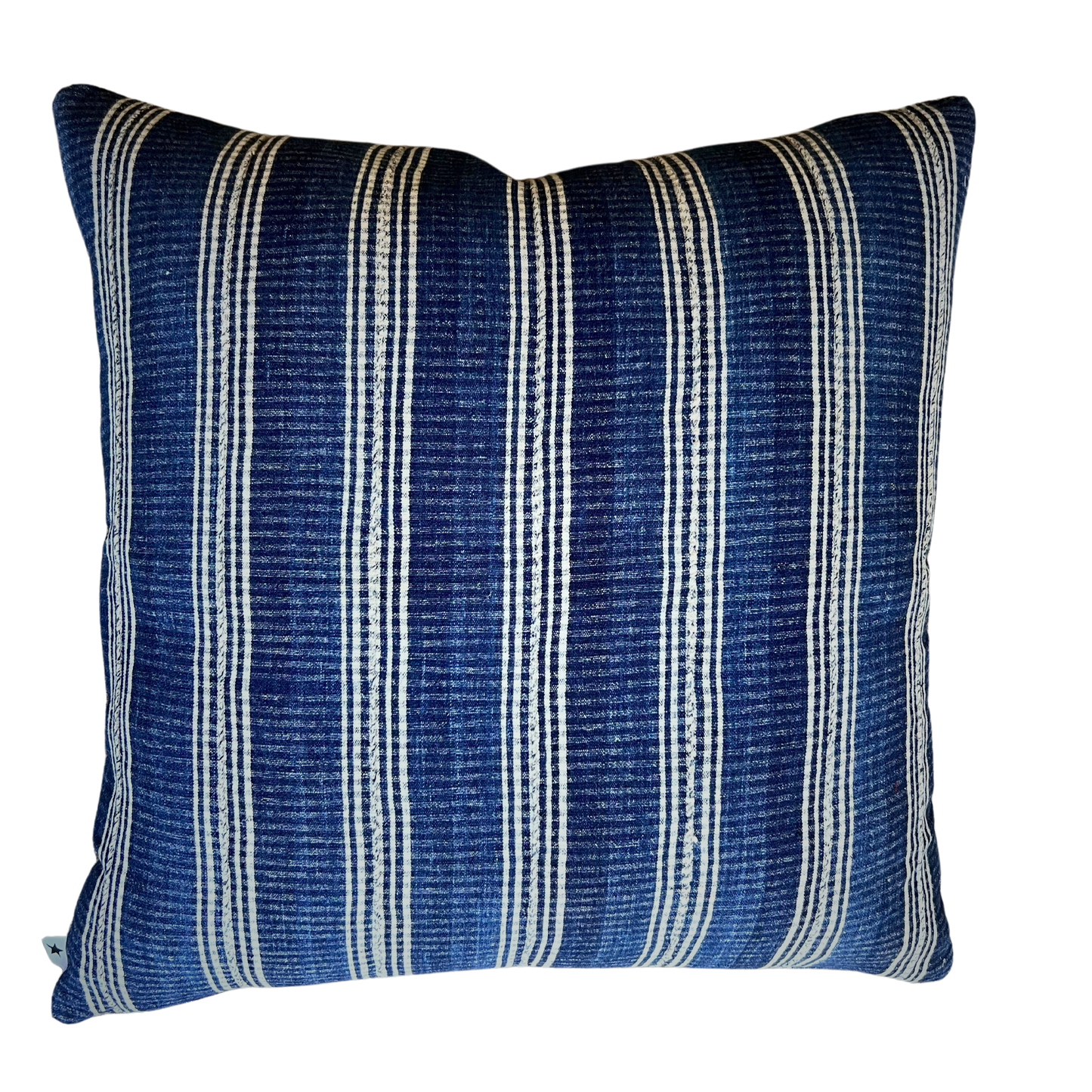 Vintage Navy + White Stripe Pillow