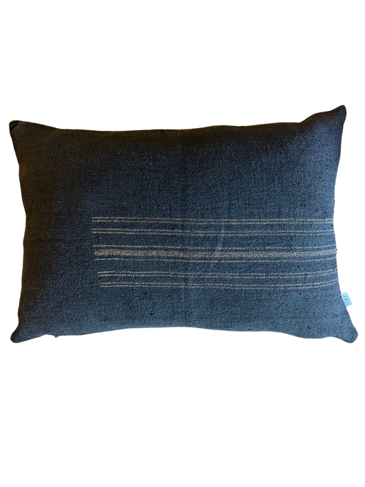 Vintage Black Stripe Pillow