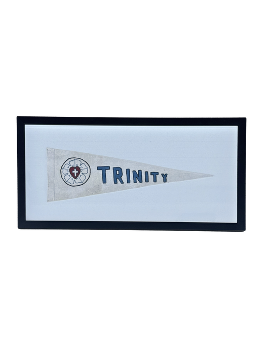 Framed Trinity Pennant Flag