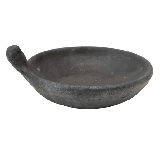 Handmade Black Bowl with Handle