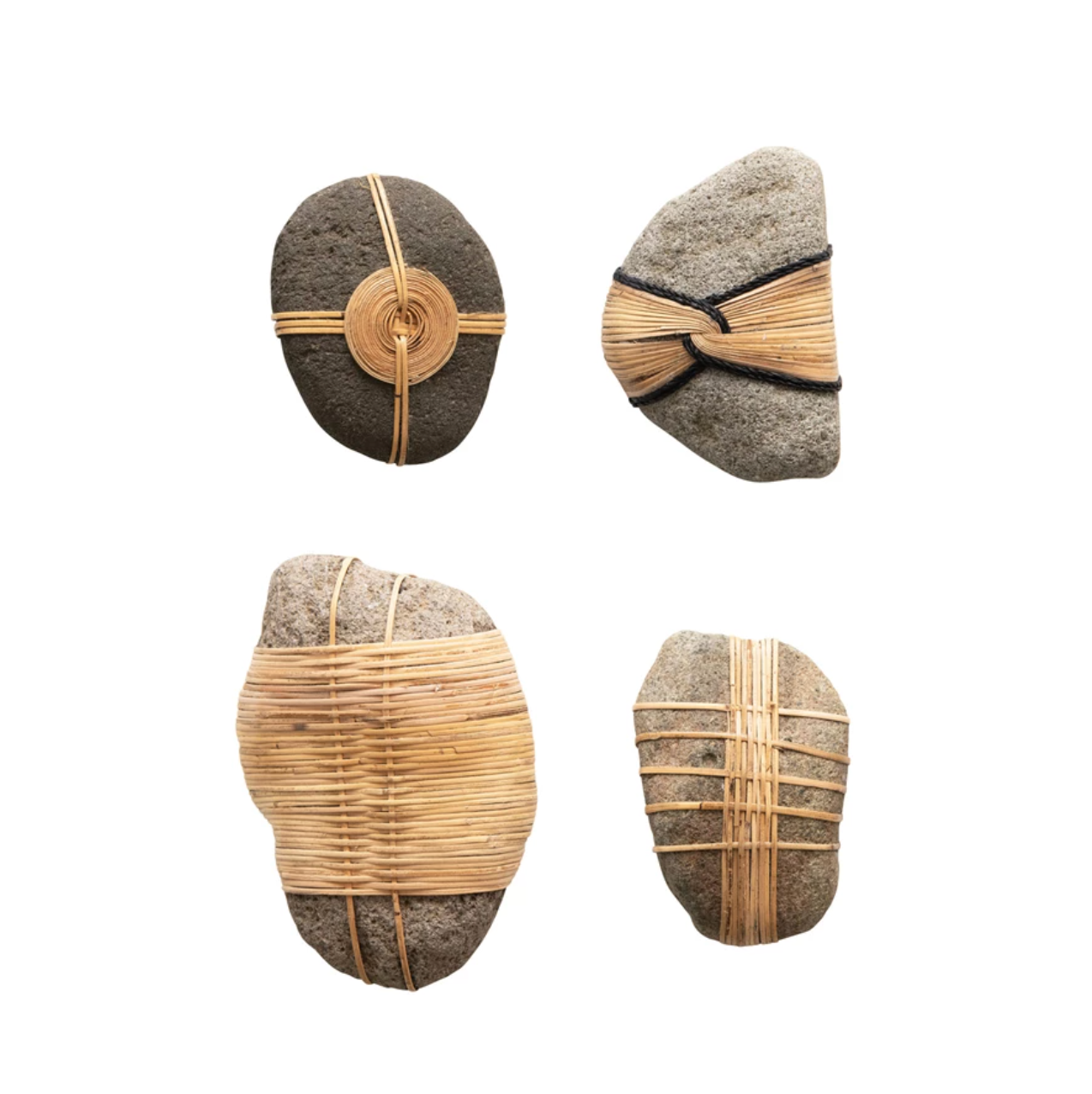 River Stones with Woven Accent