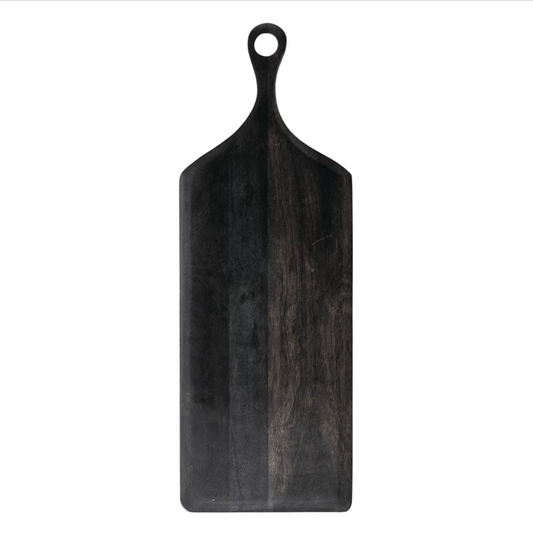 Black Wood Board with Handle